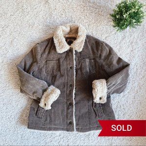 SOLD - Vintage Sherpa Corduroy Jacket